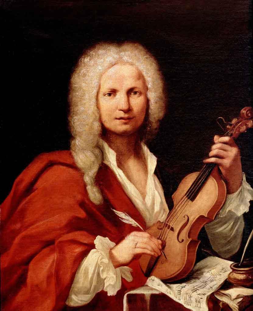Portrait illustration of Antonio Vivaldi, Venetian composer and violinist